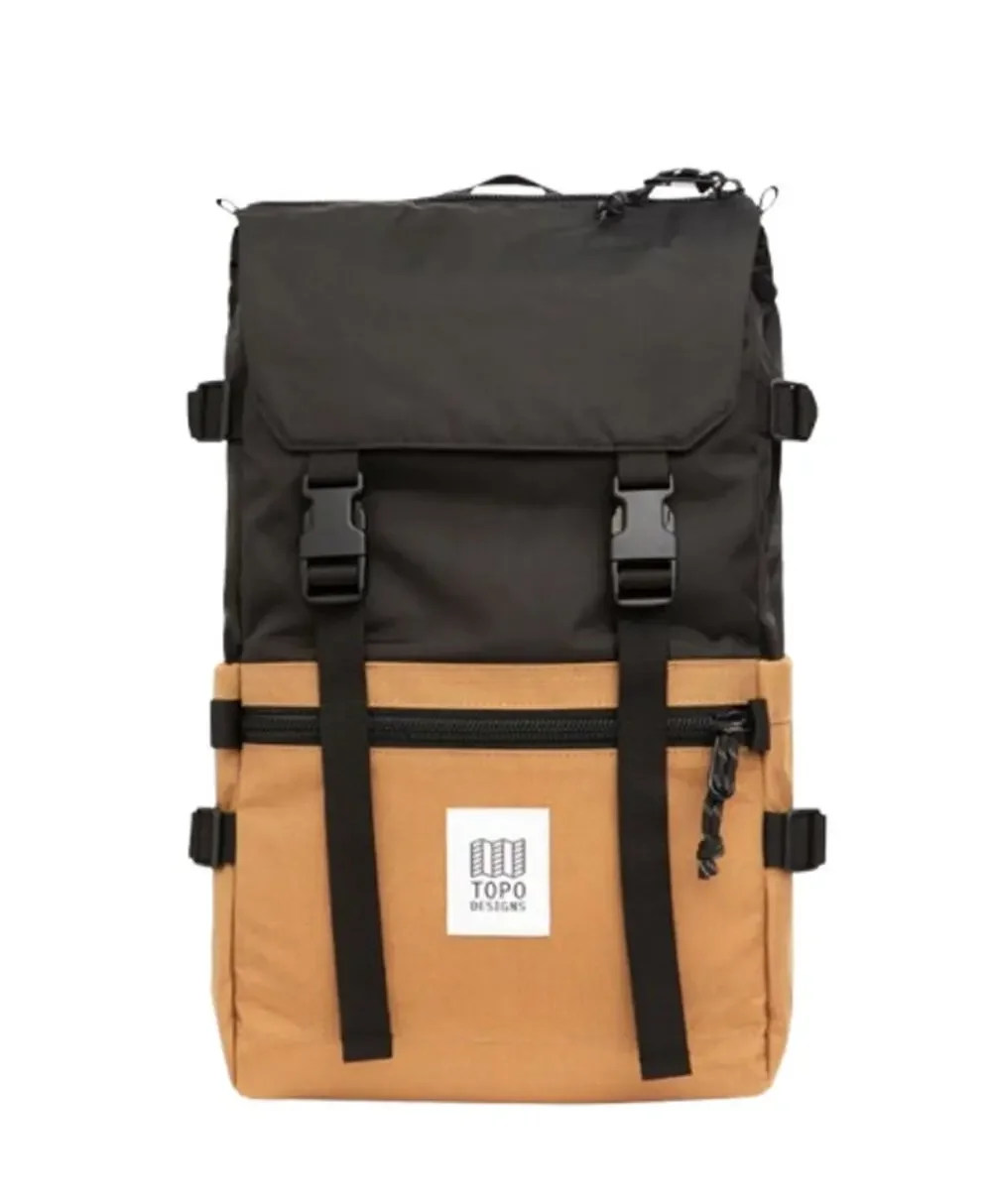 TOPO DESIGNS Unisex Rover Pack Classic 15″ Laptop Backpack Khaki Black NWT